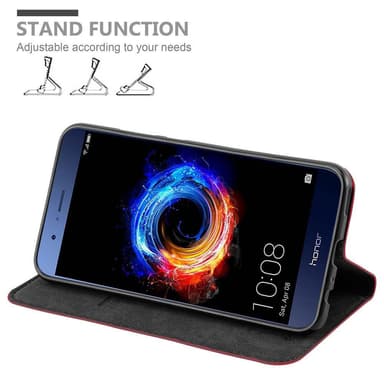 Honor 8 PRO lommebokdeksel case (rød)