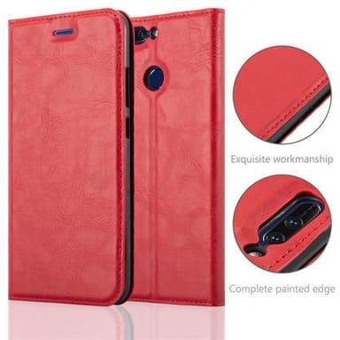 Honor 8 PRO lommebokdeksel case (rød)