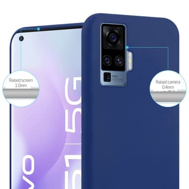 Deksel Vivo X51 5G Silikon cover (Blå)