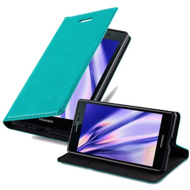 Huawei ASCEND P7 lommebokdeksel case (turkis)
