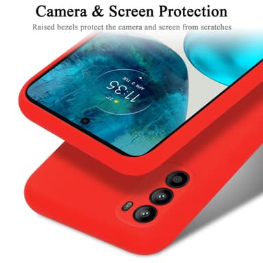 Motorola MOTO G52 4G / G82 5G silikondeksel case (rød)