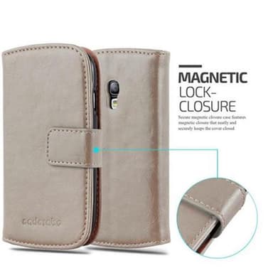 Samsung Galaxy S3 MINI lommebokdeksel etui (brun)