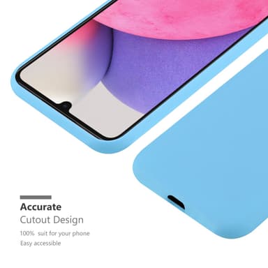Deksel Samsung Galaxy A33 5G Silikon cover (blå)