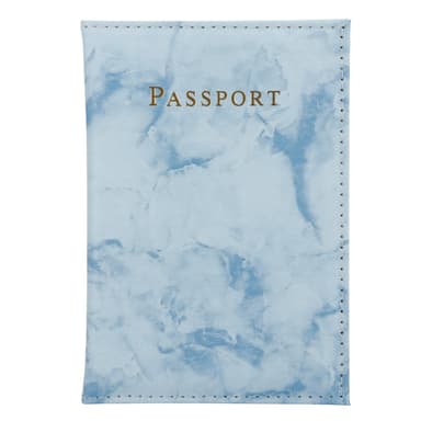 etui i kunstlær i 2 deler for beskyttelse av pass og