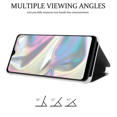 Samsung Galaxy A70e lommebokdeksel etui (sølv)