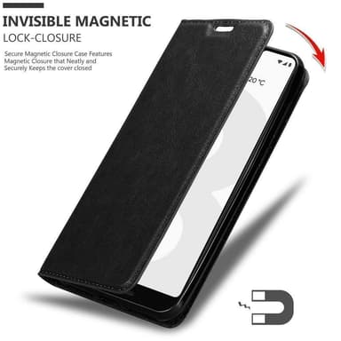 Google PIXEL 3 XL lommebokdeksel case (svart)