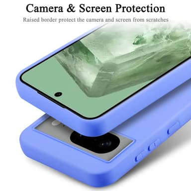 Google PIXEL 8 silikondeksel case (Lilla)