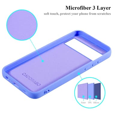 Google PIXEL 8 silikondeksel case (Lilla)