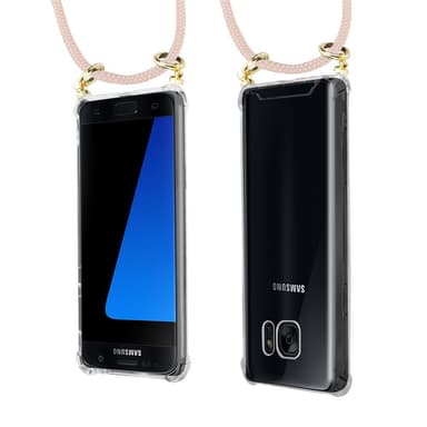 Samsung Galaxy S7 Deksel med Halskjede (rosa)