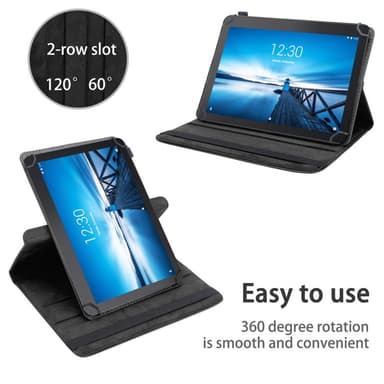 Lenovo Tab E10 (10.1) deksel til nettbrett (svart)
