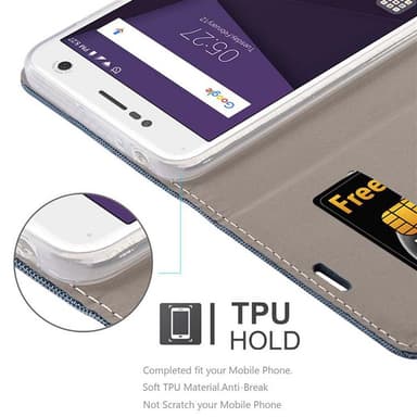 ZTE Blade V8 lommebokdeksel etui (blå)