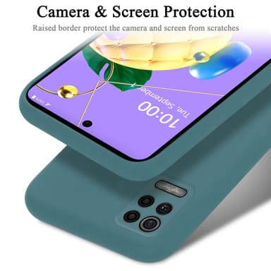 LG K52 / K62 / Q52 silikondeksel case (Grønn)