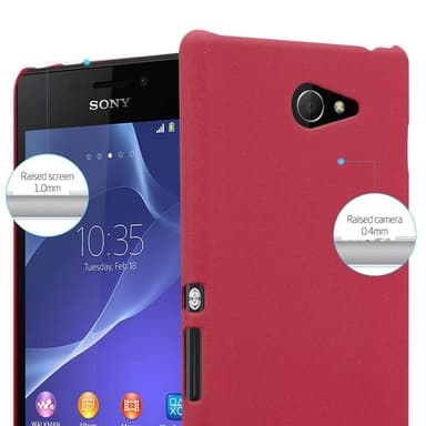 Sony Xperia M2 / M2 AQUA Hardt Deksel Cover (rød)