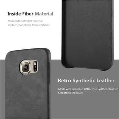 Samsung Galaxy S6 EDGE Hardt Deksel Cover (svart)