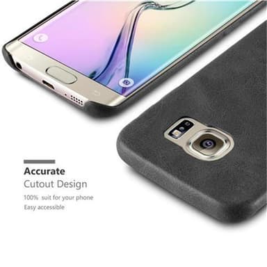 Samsung Galaxy S6 EDGE Hardt Deksel Cover (svart)