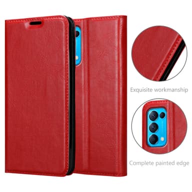 Oppo FIND X3 LITE lommebokdeksel case (rød)