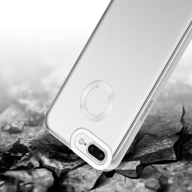 iPhone 7 PLUS / 7S PLUS / 8 PLUS silikondeksel Krom
