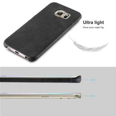 Samsung Galaxy S6 EDGE Hardt Deksel Cover (svart)