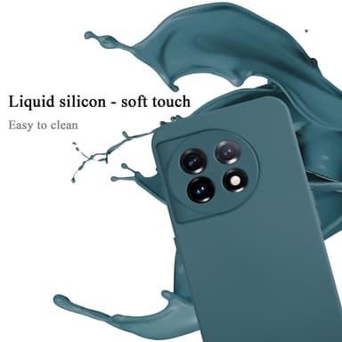 OnePlus 11 5G silikondeksel case (Grønn)