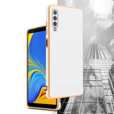 Samsung Galaxy A7 2018 silikondeksel case (hvit)