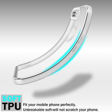 iPhone 7 PLUS / 7S PLUS / 8 PLUS silikondeksel Krom