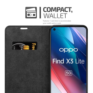 Oppo FIND X3 LITE lommebokdeksel case (rød)