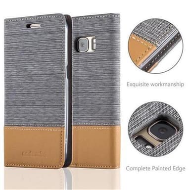 Samsung Galaxy S7 lommebokdeksel etui (grå)