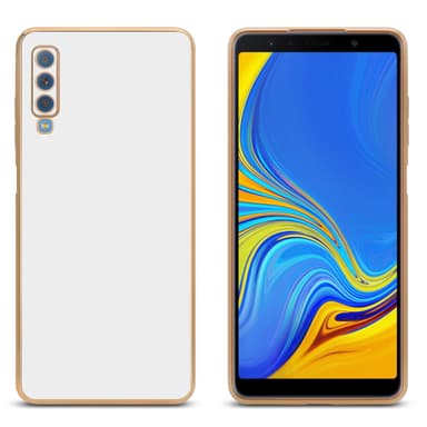 Samsung Galaxy A7 2018 silikondeksel case (hvit)