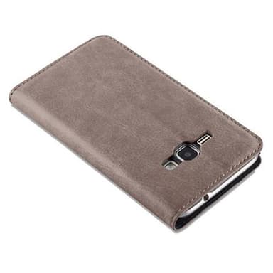 Samsung Galaxy J1 2016 lommebokdeksel case (brun)