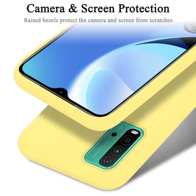 Xiaomi RedMi 9T / POCO M3 silikondeksel case (gul)