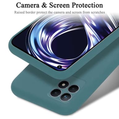 Realme 8i / Narzo 50 4G silikondeksel case (Grønn)