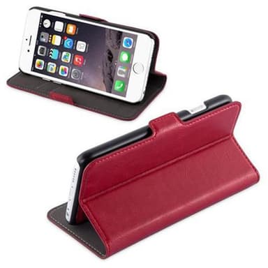 Lommebokdeksel iPhone 6 / 6S case (rød)