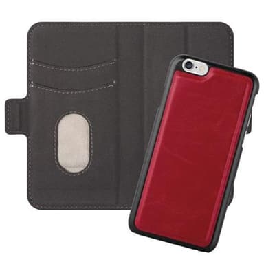 Lommebokdeksel iPhone 6 / 6S case (rød)