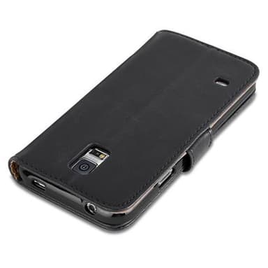Samsung Galaxy S5 / S5 NEO lommebokdeksel etui (svart)