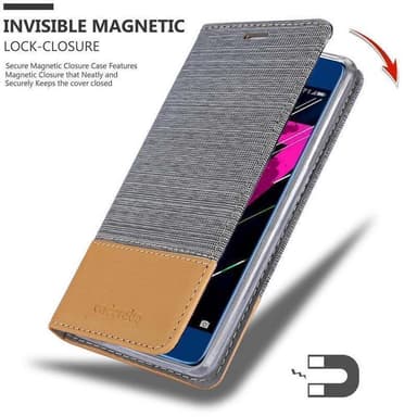Honor 9 lommebokdeksel etui (grå)