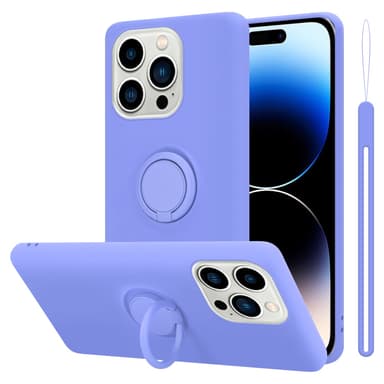 Deksel iPhone 14 PRO Ring Case (lilla)
