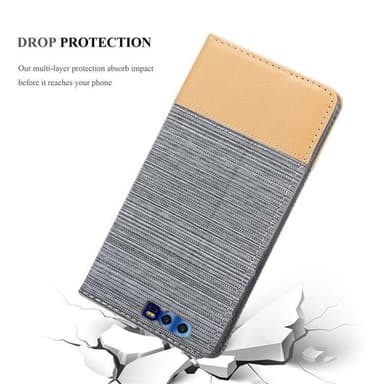 Honor 9 lommebokdeksel etui (grå)