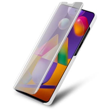 Samsung Galaxy M31s lommebokdeksel etui (sølv)
