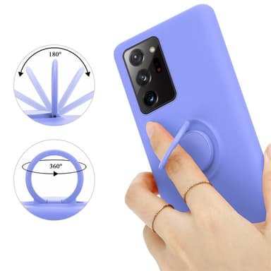 Deksel Samsung Galaxy NOTE 20 ULTRA Ring Case (lilla)