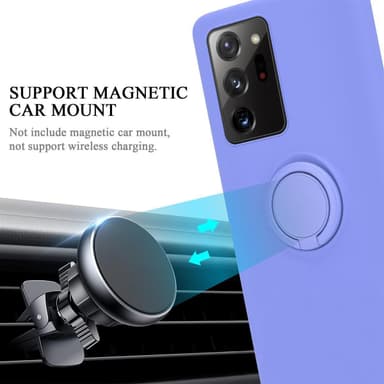 Deksel Samsung Galaxy NOTE 20 ULTRA Ring Case (lilla)