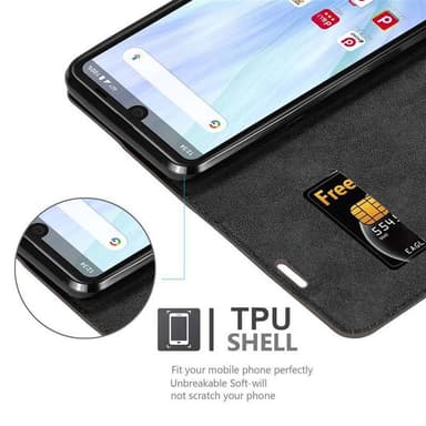 Sharp Aquos R3 lommebokdeksel case (brun)