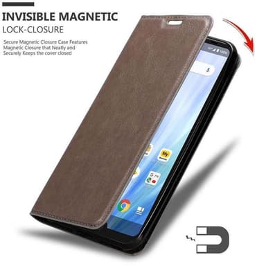 Sharp Aquos R3 lommebokdeksel case (brun)