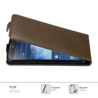 Samsung Galaxy NOTE 3 deksel flip cover (brun)