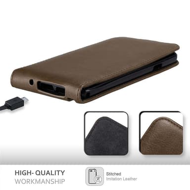 Samsung Galaxy NOTE 3 deksel flip cover (brun)