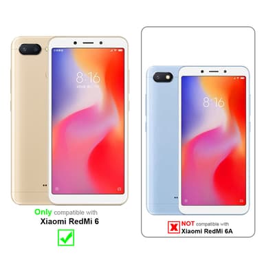 Xiaomi RedMi 6 Skjermbeskytter Skärmskydd (hvit)