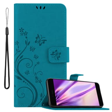 Xiaomi Mi A1 / Mi 5X lommebokdeksel Blomster (blå)