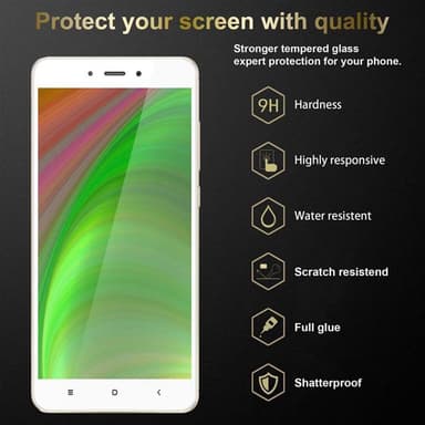 Xiaomi RedMi NOTE 4 Skjermbeskytter Skärmskydd (hvit)