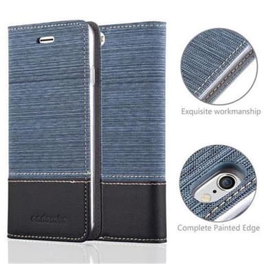 iPhone 6 / 6S lommebokdeksel etui (blå)