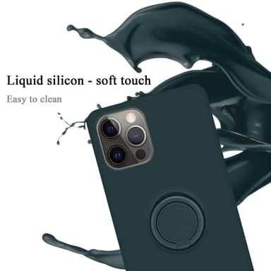 Deksel iPhone 12 PRO MAX Ring Case (grønn)