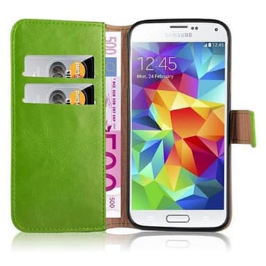 Samsung Galaxy S5 / S5 NEO lommebokdeksel etui (grønn)
